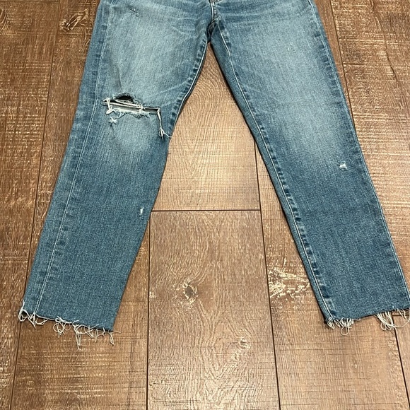 Moussy Vintage Depew Distressed Raw Hem Mid Rise Skinny Jeans - Picture 6 of 12